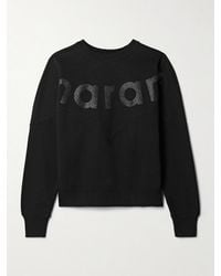 Isabel Marant - Houston Sweatshirt Aus Jersey Aus Einer Baumwollmischung Mit Detail - Lyst
