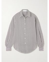 Frankie Shop - Lui Hemd Aus Gestreiftem Webstoff - Lyst
