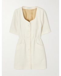 Giuliva Heritage - The Vanessa Wool Bouclé-Tweed Mini Dress - Lyst