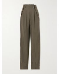 Victoria Beckham - Twill Straight-Leg Pants - Lyst