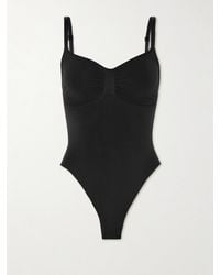 Skims - Seamless Sculpt Thong Bodysuit – Onyx – String-Body - Lyst