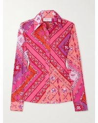 PUCCI - Printed Cotton-Muslin Shirt - Lyst