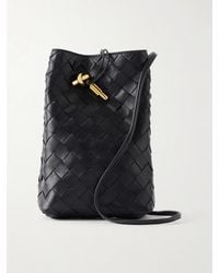 Bottega Veneta - Andiamo Intrecciato Leather Phone Pouch - Lyst