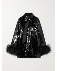 16Arlington - Mini-Robe En Crêpe À Sequins Et À Plumes Michelle - Lyst