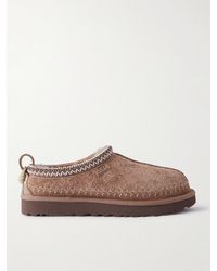 UGG - Tasman Biarritz Slippers Aus Gebürstetem Veloursleder Mit Shearling-Futter - Lyst