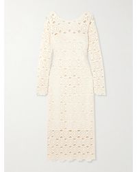 Cara Cara - Marsielle Crocheted Cotton Midi Dress - Lyst