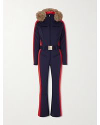 Goldbergh - Suvi Belted Hooded Plush-Trimmed Padded Down Ski Suit - Lyst