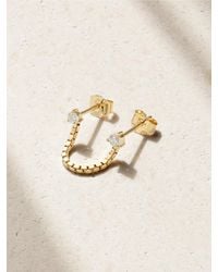 STONE AND STRAND - Block Chain 14-Karat Diamond Single Earring - Lyst