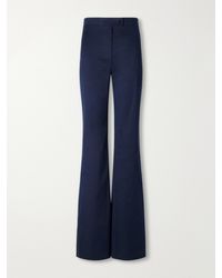 Giuliva Heritage - Laura Cotton-Blend Straight-Leg Pants - Lyst