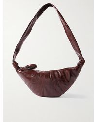 Lemaire - Croissant Small Paneled Coated-Canvas Shoulder Bag - Lyst