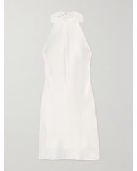 Galvan London - Neckholder-Minikleid Aus Satin - Lyst