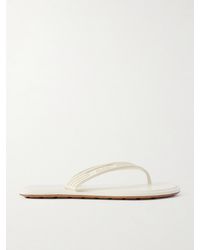 Bottega Veneta - Sampieri Flat Thong Rubber Flip Flops - Lyst