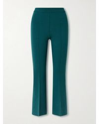 High Sport - Kick Cropped Wool-Blend Flared Pants - Lyst