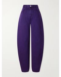 Alaïa - Mid-Rise Wide-Leg Jeans - Lyst