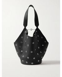 KHAITE - Lotus Small Embellished Textured-Leather Tote - Lyst
