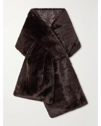 Max Mara - Piacere Quilted Shell-Trimmed Plush Scarf - Lyst