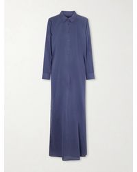 Nili Lotan - Mina Cotton-Voile Midi Dress - Lyst