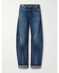 KHAITE - Karo Mid-Rise Barrel-Leg Jeans - Lyst