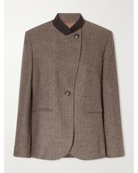 Twp - Herringbone Wool And Cashmere-Blend Jacket - Lyst