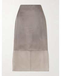 Brandon Maxwell - The Brett Silk-Organza Midi Skirt - Lyst