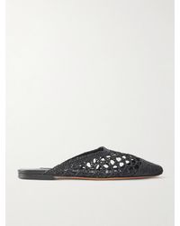 Emme Parsons - Woven Raffia Mules - Lyst