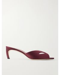 Victoria Beckham - Harlow Mask 55 Satin Sandals - Lyst