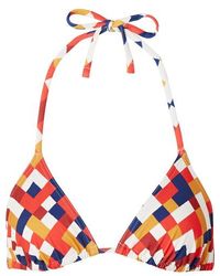 Eres Mosaic Box Bedrucktes Triangel-bikini-oberteil - Mehrfarbig