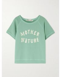 Mother - Appliquéd Cotton-Jersey Sweatshirt - Lyst