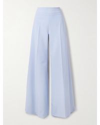 Carolina Herrera - Hose Mit Weitem Bein Aus Crêpe Aus Einer Wollmischung - Lyst