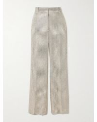 Theory - Pantalon Large En Lin Mélangé À Carreaux - Lyst