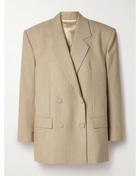 Givenchy - Double-Breasted Wool Blazer - Lyst