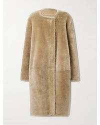 TOTEME - Manteau En Peau Lainée - Lyst
