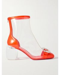 Christian Louboutin - Minny Bubble 70 Ankle Boots Aus Pvc Mit Schnalle - Lyst
