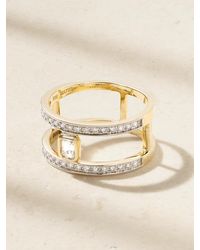 Mateo - Le Double Barre 14-Karat Diamond Ring - Lyst