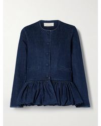 LIBEROWE - Jeansjacke Mit Schößchen - Lyst