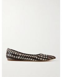 Gabriela Hearst - Milos Woven Leather Ballet Flats - Lyst