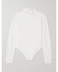 Stella McCartney - Crepe De Chine Turtleneck Bodysuit - Lyst