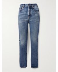 Saint Laurent - Hoch Sitzende Jeans Mit Schmalem Bein - Lyst
