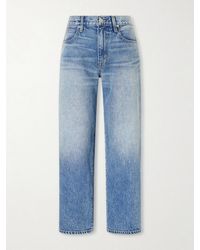 SLVRLAKE Denim - Hunter Cropped Mid-Rise Straight-Leg Jeans - Lyst