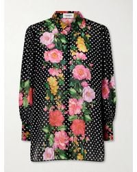 Charo Ruiz - Ronda Printed Cotton-Blend Voile Blouse - Lyst