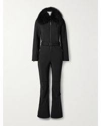 Yves Salomon - Belted Shearling-Trimmed Ski Suit - Lyst