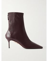 Aquazzura - Saint Honoré 65 Leather Ankle Boots - Lyst