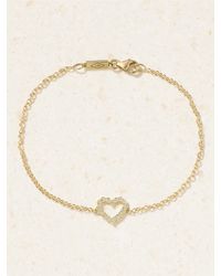 Jennifer Meyer - Open Heart 18-Karat Diamond Bracelet - Lyst