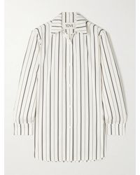 TOVE - Damita Striped Cotton-Poplin Shirt - Lyst