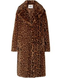 Stand Studio Fanny Leopard-print Faux Fur Coat - Brown