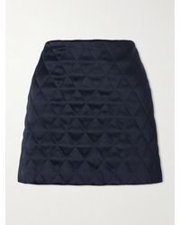 Blazé Milano - Novalis Coci Quilted Satin-Crepe Mini Skirt - Lyst