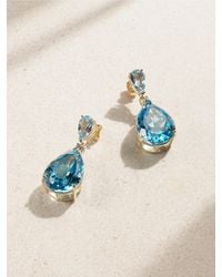 Mateo - Sophia 14-Karat, Topaz And Diamond Earrings - Lyst