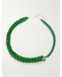 Completedworks - The Light Of The Past Beaded-Plated Zirconia Necklace - Lyst