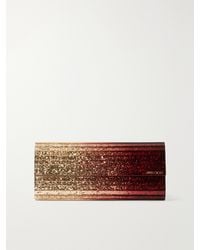 Jimmy Choo - Sweetie Logo-Engraved Embellished Resin Clutch - Lyst