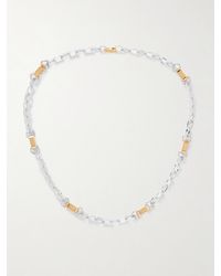 Laura Lombardi - Centa Rhodium- And-Plated Necklace - Lyst